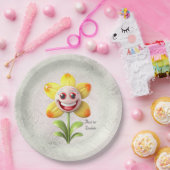 Gelbe Blume Pappteller (Party)