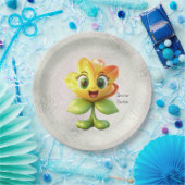 Gelbe Blume Pappteller (Party)