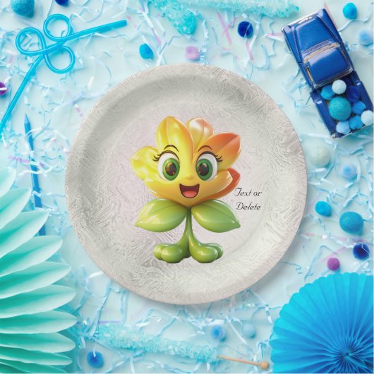 Gelbe Blume Pappteller (Party)