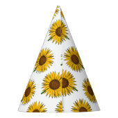 Gelbe Blume Partyhütchen (Rückseite)