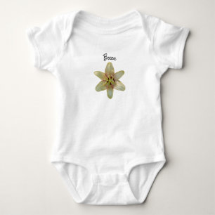 Gelbe Blume Personalisiert Baby Strampler