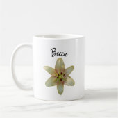 Gelbe Blume Personalisiert Kaffeetasse (Links)