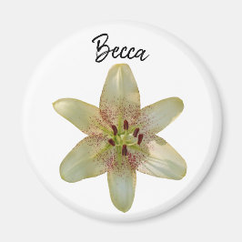 Gelbe Blume Personalisiert Magnet
