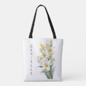 Gelbe Blume Personalisiert Tasche (Rückseite)