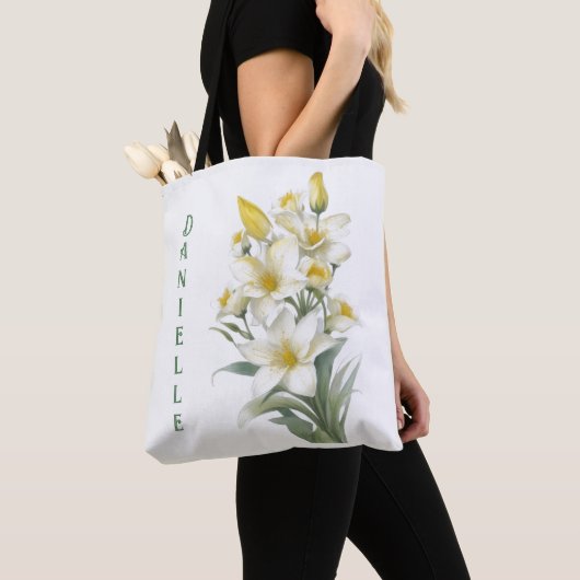 Gelbe Blume Personalisiert Tasche (Von Nahem)
