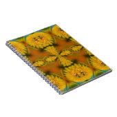 Gelbe Blume Petals Abstrakt Art Notizblock (Rechte Seite)