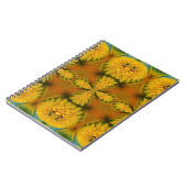 Gelbe Blume Petals Abstrakt Art Notizblock (Linke Seite)