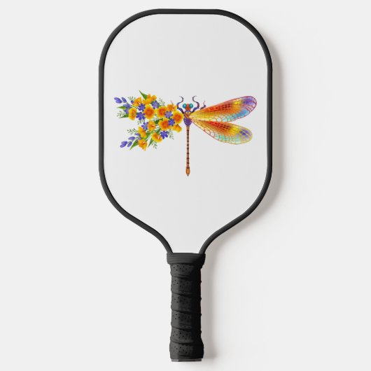 Gelbe Blume Pickleball Schläger (Vorderseite)