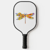 Gelbe Blume Pickleball Schläger (Rückseite)