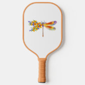 Gelbe Blume Pickleball Schläger (Rückseite)