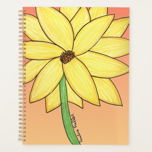 Gelbe Blume Planer (Vorderseite)