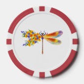 Gelbe Blume Pokerchips (Vorderseite)