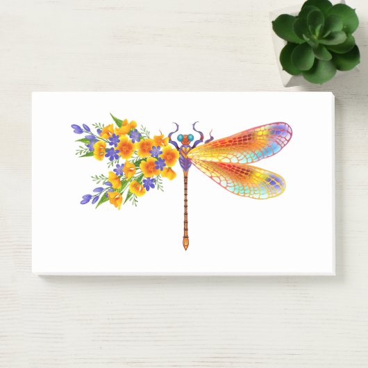 Gelbe Blume Post-it Klebezettel (Büro)