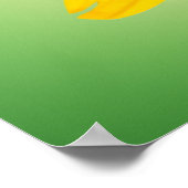 Gelbe Blume Poster (Ecke)