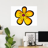 Gelbe Blume Poster (Heimbüro)