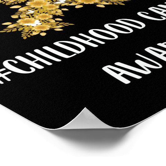 Gelbe Blume Poster (Ecke)