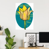 Gelbe Blume Poster (Heimbüro)