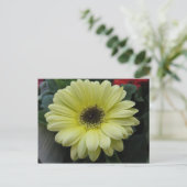 Gelbe Blume Postkarte (Stehend Vorderseite)