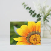 Gelbe Blume Postkarte (Stehend Vorderseite)