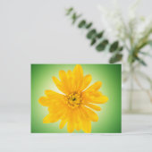 Gelbe Blume Postkarte (Stehend Vorderseite)