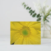 Gelbe Blume Postkarte (Stehend Vorderseite)