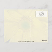 Gelbe Blume Postkarte (Rückseite)