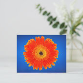 Gelbe Blume Postkarte (Stehend Vorderseite)