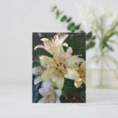 Gelbe Blume Postkarte (Stehend Vorderseite)