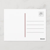 Gelbe Blume Postkarte (Rückseite)