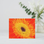 Gelbe Blume Postkarte (Stehend Vorderseite)