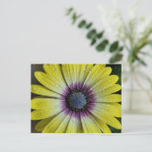 Gelbe Blume Postkarte (Stehend Vorderseite)