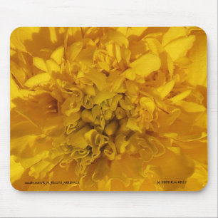 Gelbe BLUME POWER. Mousepad