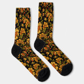 Gelbe Blume Power Socken (Rechts)