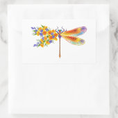 Gelbe Blume Rechteckiger Aufkleber (Tasche)