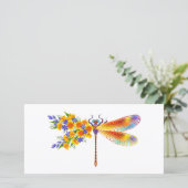 Gelbe Blume Save The Date (Stehend Vorderseite)