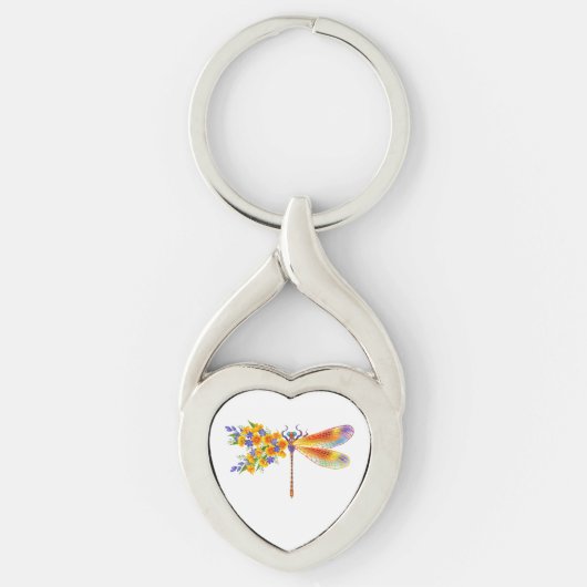 Gelbe Blume Schlüsselanhänger (Vorderseite)