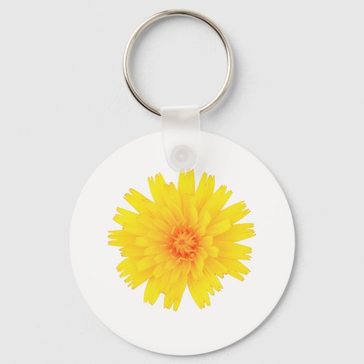 Gelbe Blume Schlüsselanhänger (Vorderseite)