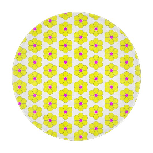 Gelbe Blume Schneidebrett (Vorderseite)
