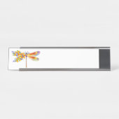 Gelbe Blume Schreibtischnamensplakette (Vorderseite )