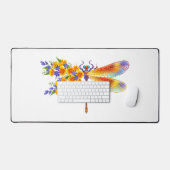 Gelbe Blume Schreibtischunterlage (Tastatur & Maus)