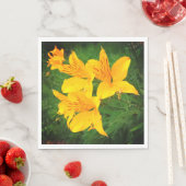 Gelbe Blume Serviette (Beispiel)