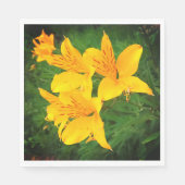 Gelbe Blume Serviette (Vorderseite)