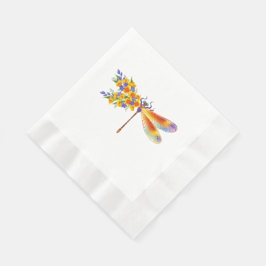 Gelbe Blume Serviette (Ecke)