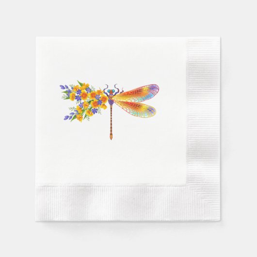 Gelbe Blume Serviette (Vorderseite)