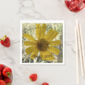 Gelbe Blume Serviette (Beispiel)