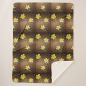 Gelbe Blume Sherpadecke (Vorderseite)