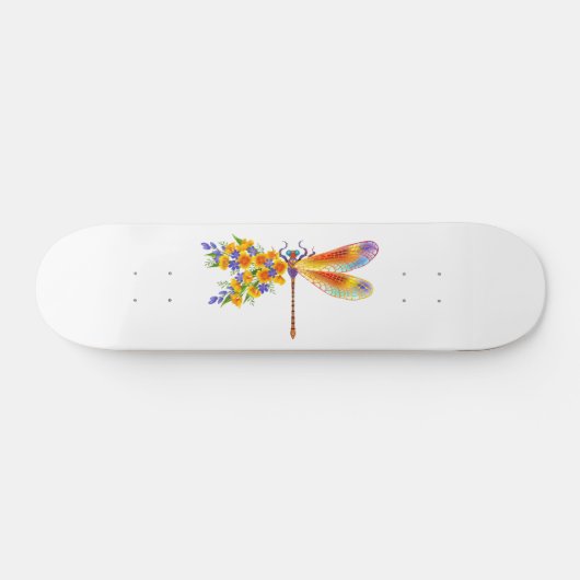 Gelbe Blume Skateboard (Horizontal)