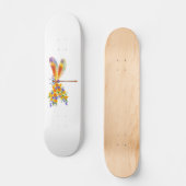 Gelbe Blume Skateboard (Vorderseite)