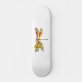 Gelbe Blume Skateboard (Vorne)