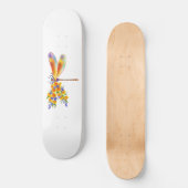 Gelbe Blume Skateboard (Vorderseite)